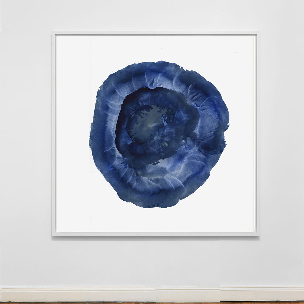 Blue Biomorphic Abstract Art