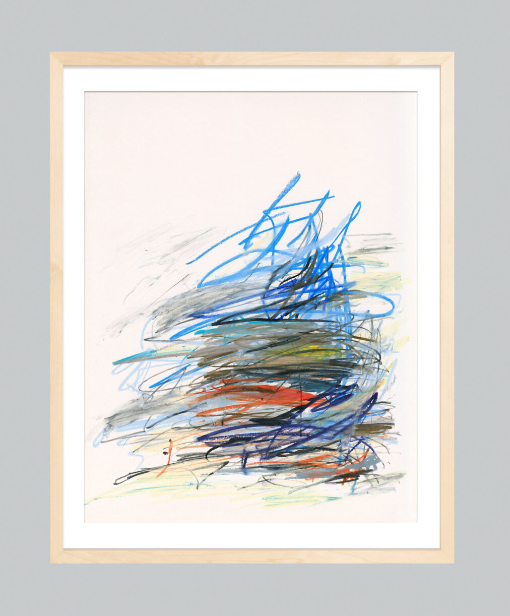 expressionistic abstract modern art print