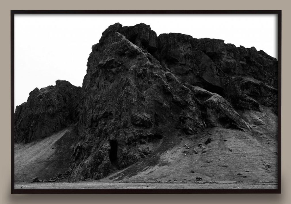 black and white Iceland photograph