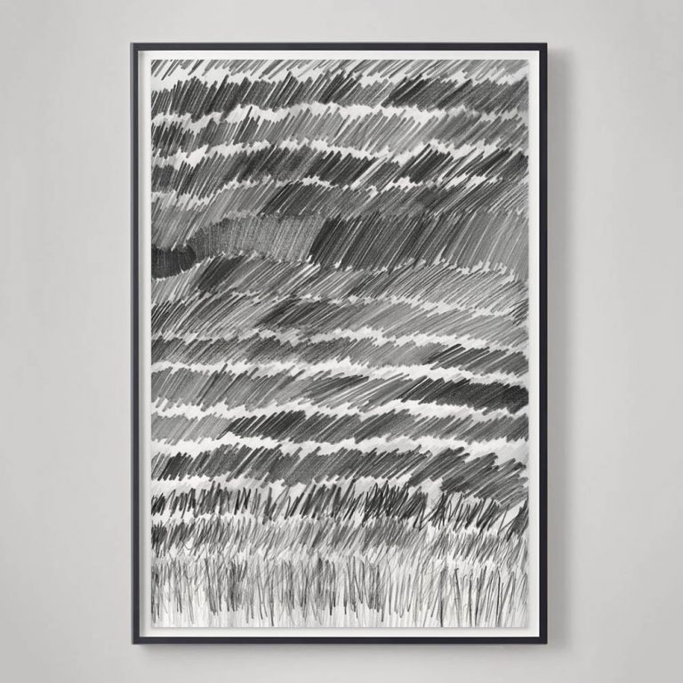restoration hardware catalog pencil drawing abstract