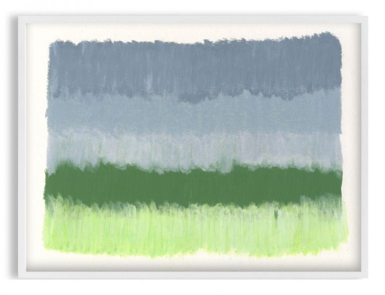 grey and green abstract art