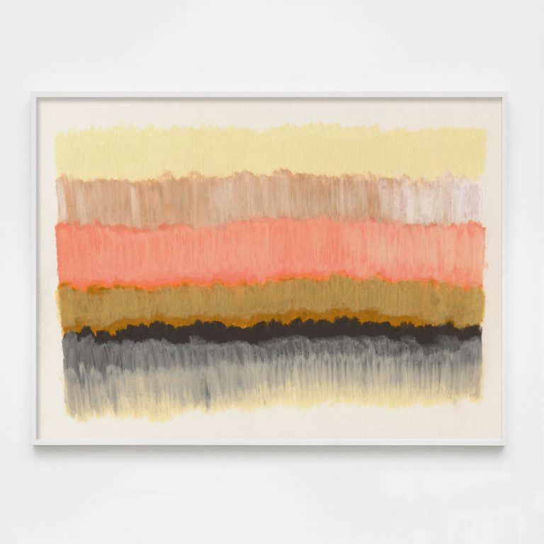 colorful yellow abstract art print