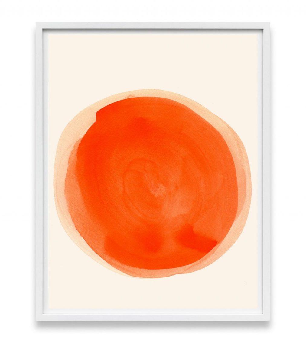 orange abstract art