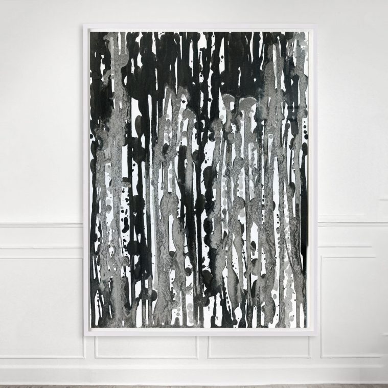 black and white abstract affordable art