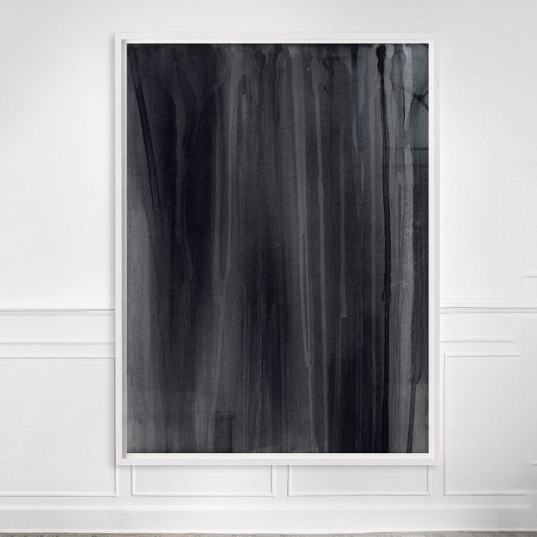 monochrome abstract art print