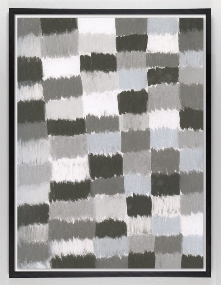 black and white grid art