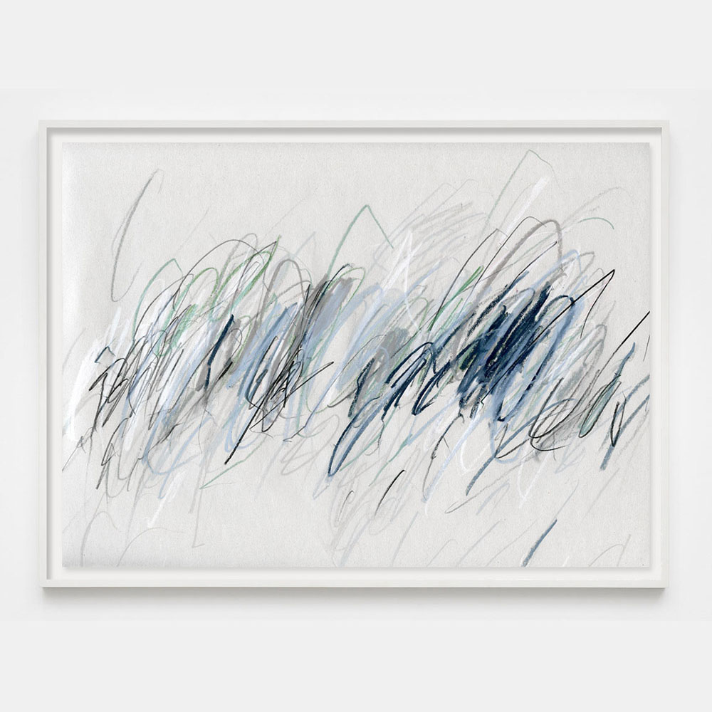 gray and blue abstract painting drawing