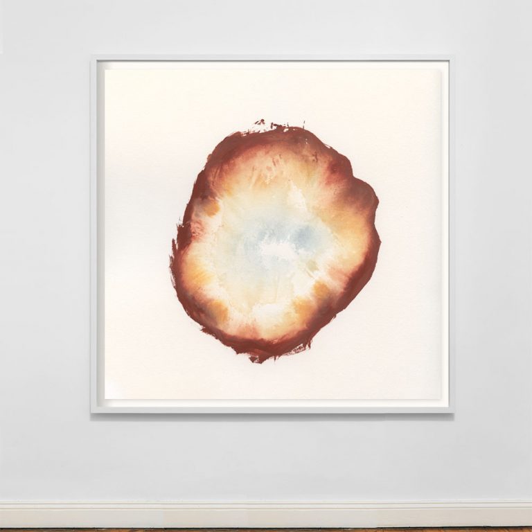 terracotta colored art print