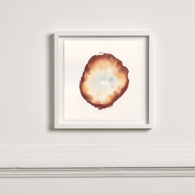 terracotta colored art print
