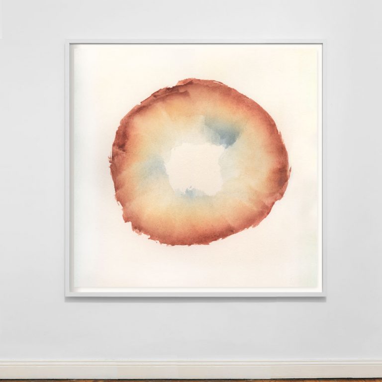 terracotta colored art print