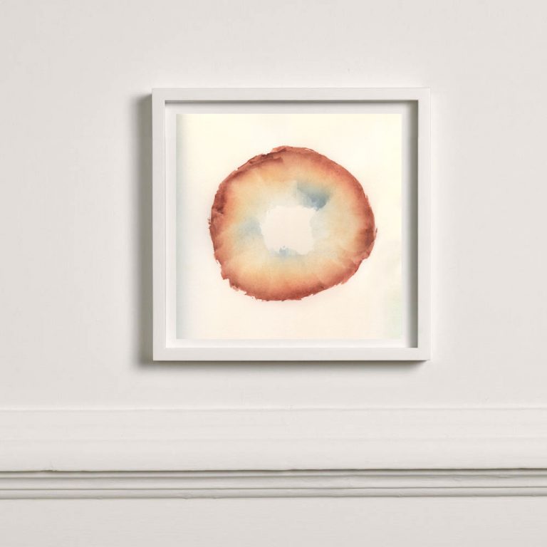 terracotta colored art print