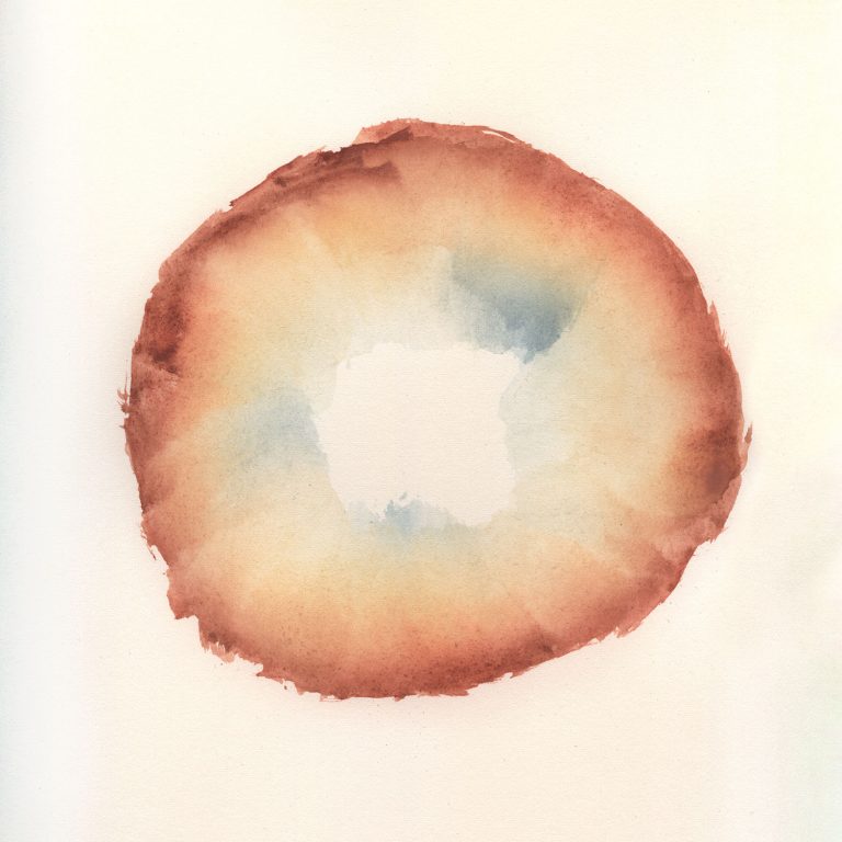terracotta colored art print