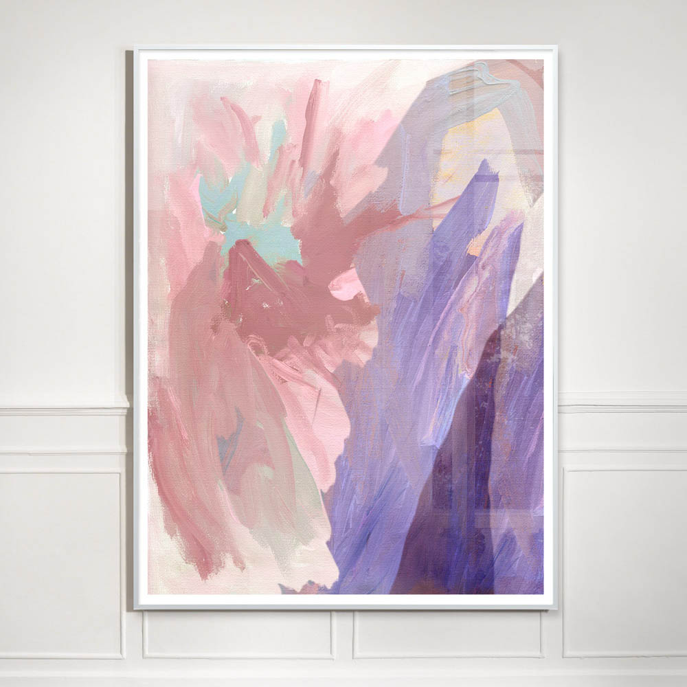 abstract pink and purple painting