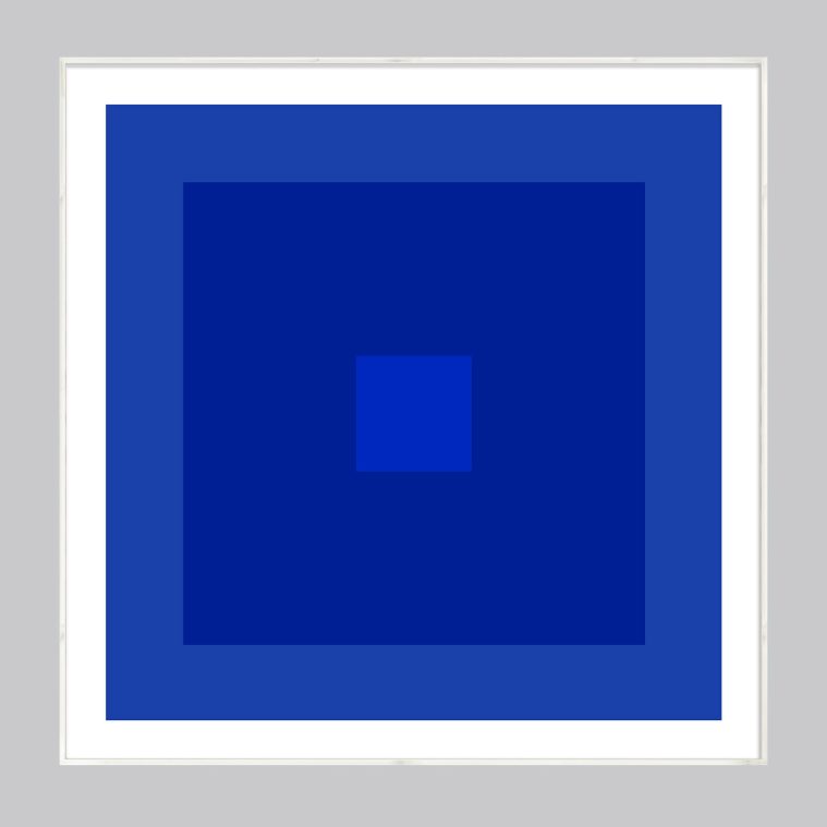 Blue abstract art