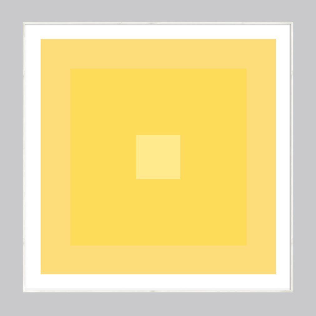 yellow abstract geometric art