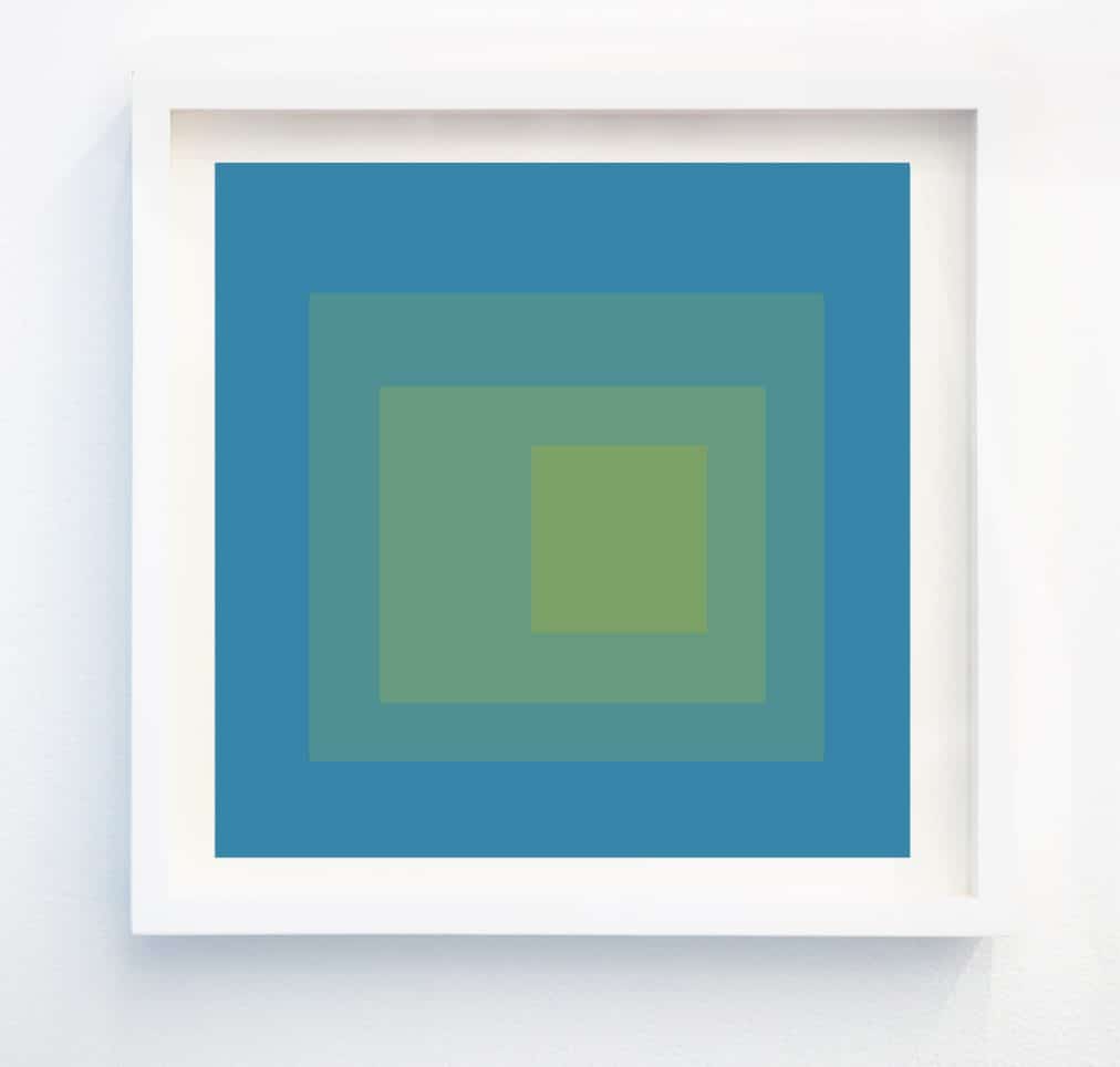 muted abstract geometric print