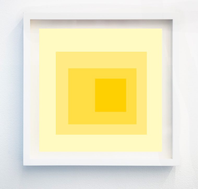 custard lemon geometric abstract art