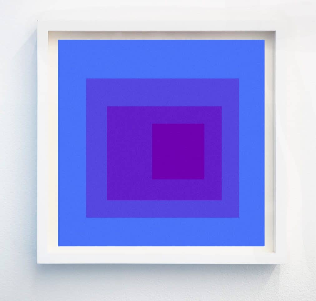 blue geometric art for sale