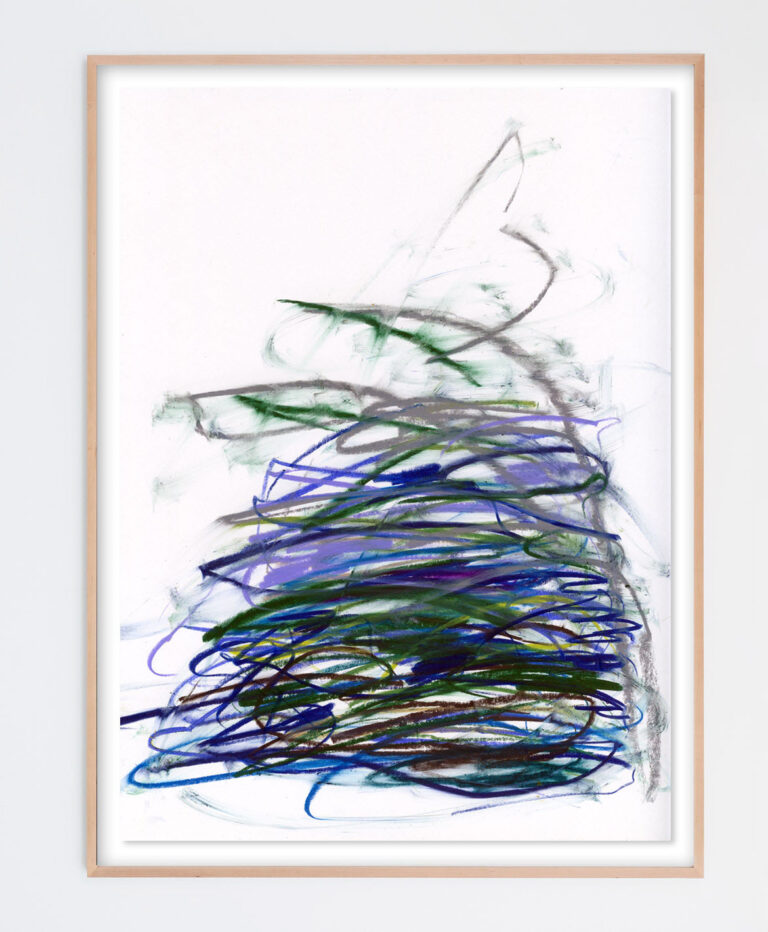 blue green purple grey abstract print