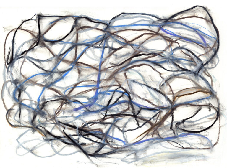 blue grey abstract print