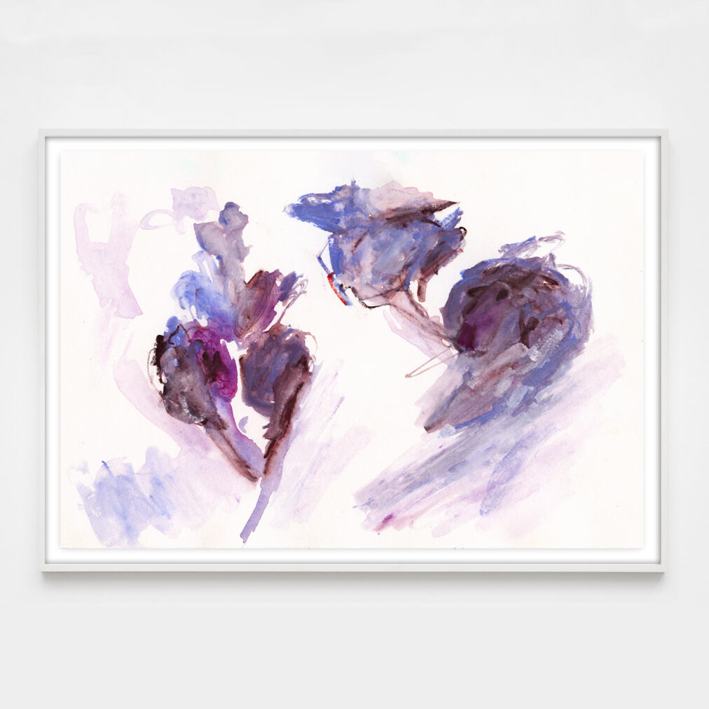 purple abstract art that is romantic and feminine
