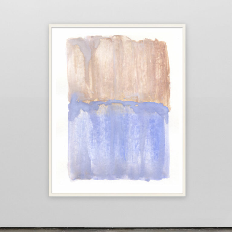 abstract art print in lavender and cream colors
