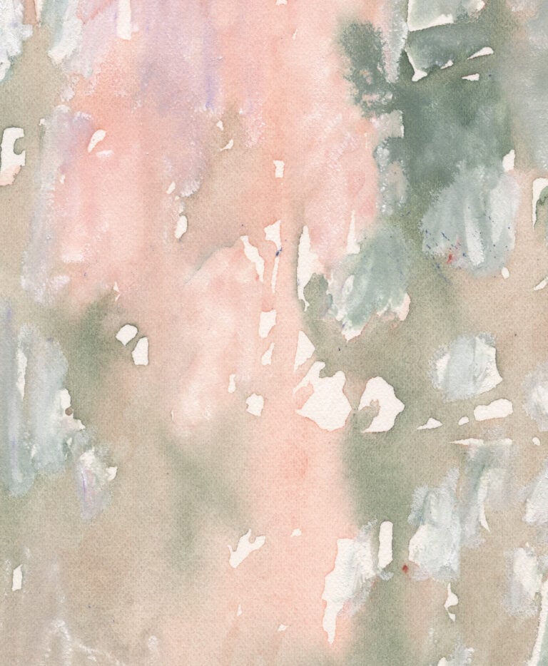 pink and green abstract painting