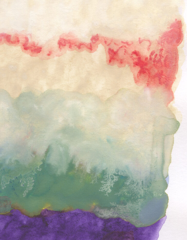rainbow colored abstract painting print by tina marrin