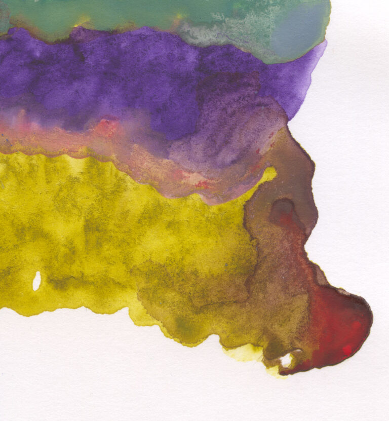 rainbow colored abstract painting print by tina marrin