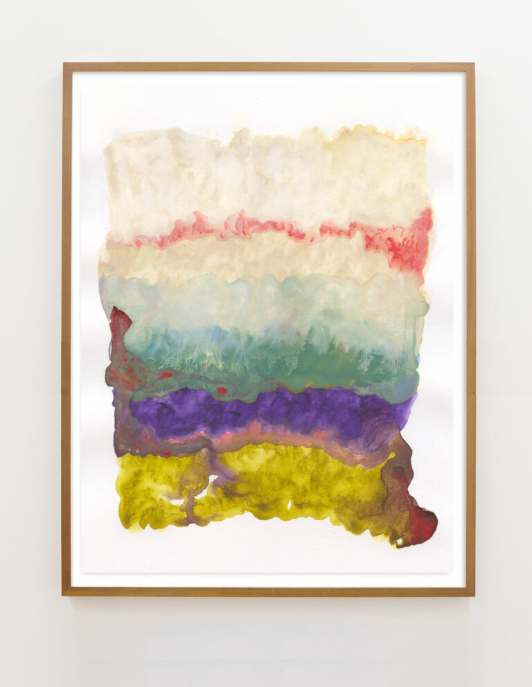 rainbow colored abstract painting print by tina marrin